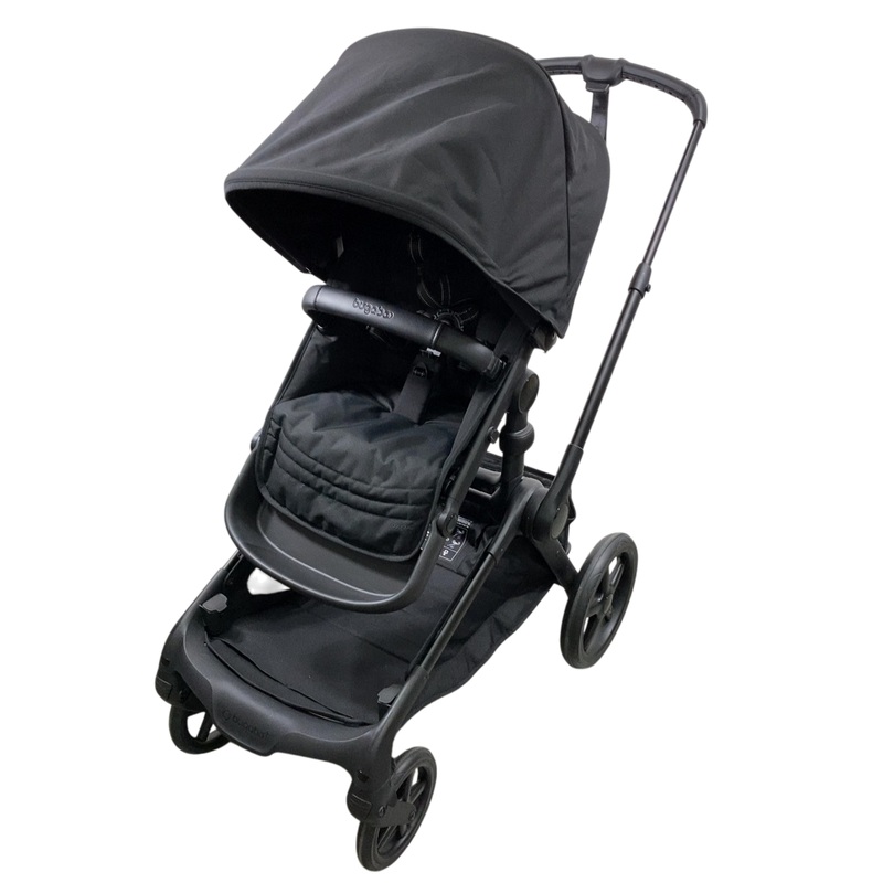 Bugaboo Kangaroo Single To Double Stroller, 2024, Black, Midnight Black, Midnight Black