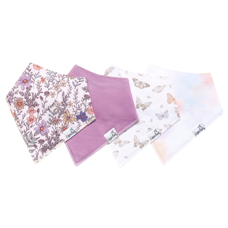 Copper Pearl Baby Bandana Bibs | Flora