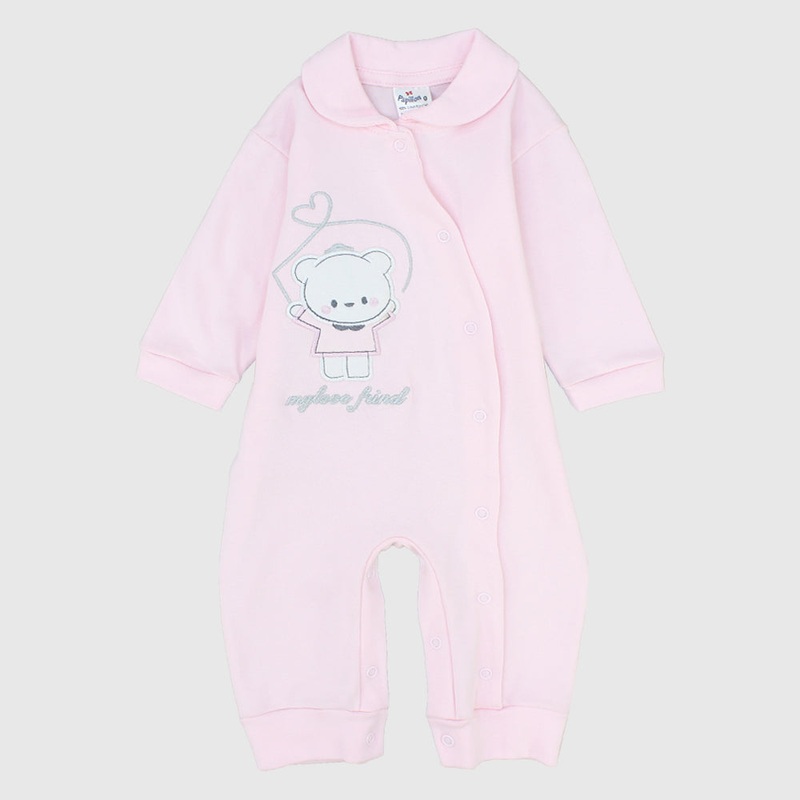 Lovely Bear long-Sleeved Footless Onesie