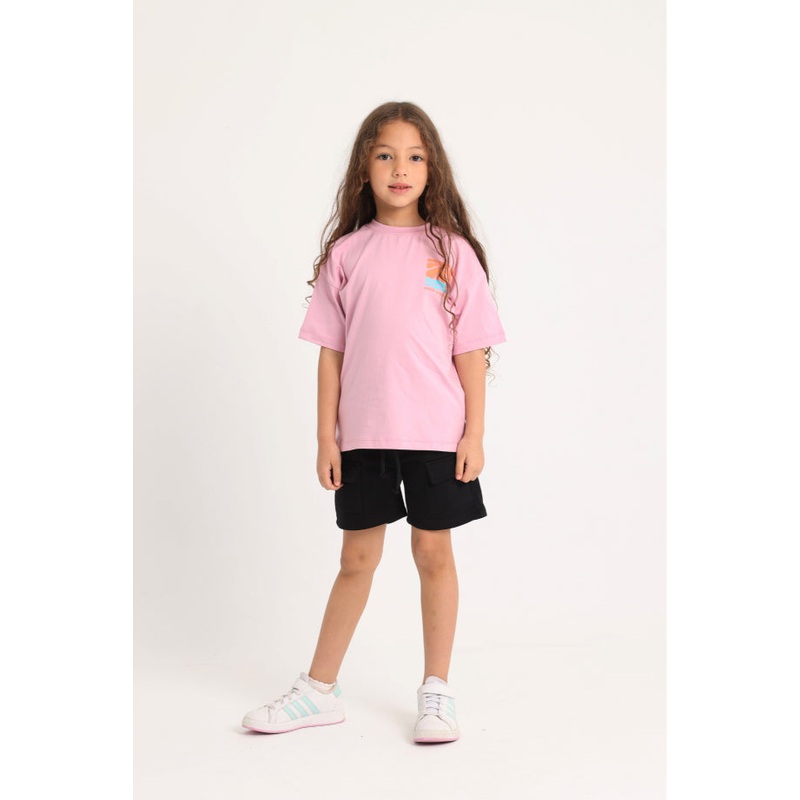 Unisex Kids Pink “NORTH COAST LOVIN” Short-Sleeved T-Shirt