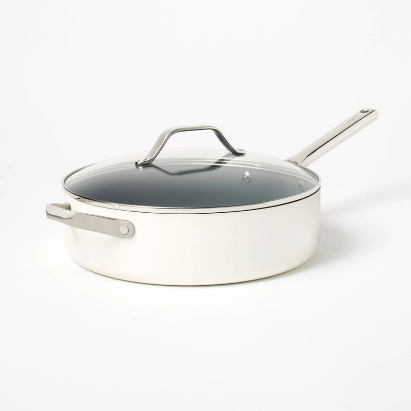 5qt Nonstick Ceramic Coated Aluminum Saute Pan