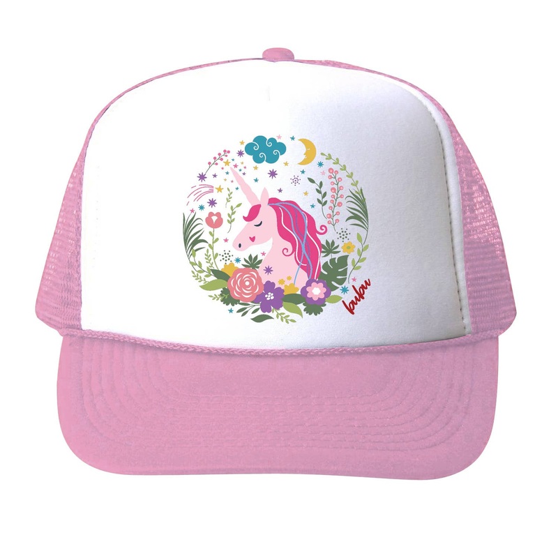 Bubu Unicorn Flowers Trucker Hat