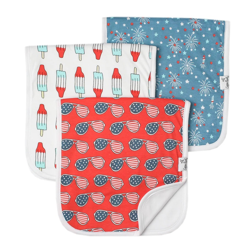 Copper Pearl Premium Burp  Cloths | Spangled