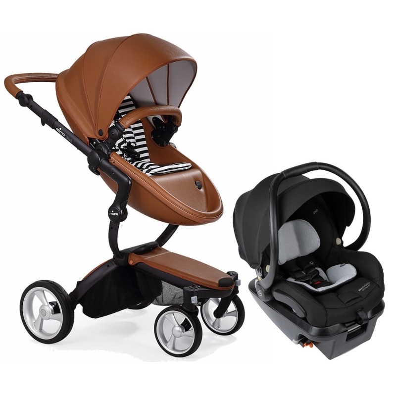 Mima Xari 4G + Maxi Cosi Mico XP Max Travel System Bundle – Black – Camel / Black & White / Essential Black