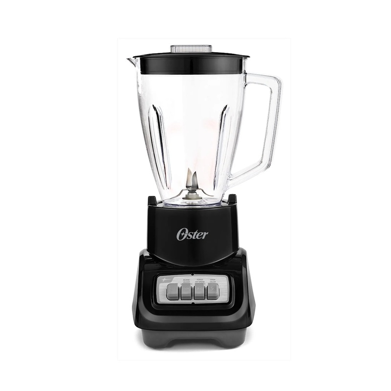 Turbo 5-Speed Countertop Blender Black: 800W, Dishwasher-Safe, 6-Cup Capacity