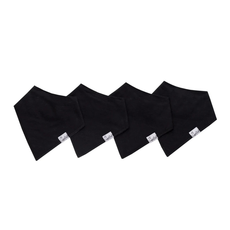 Bandana Bib Set (4 Pack) – Black Basics