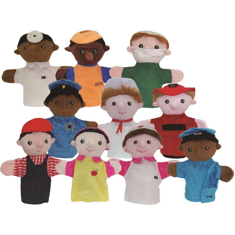 Community Helper Puppets (Set of 10)
