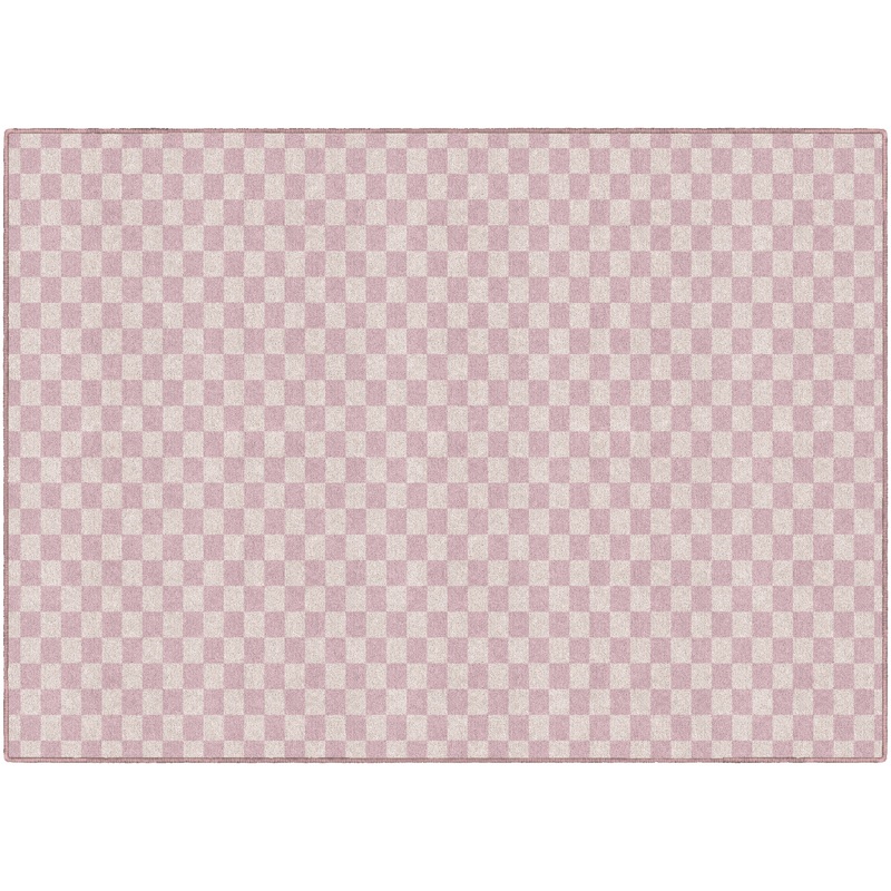 Pink Checkerboard Rug By Schoolgirl Style