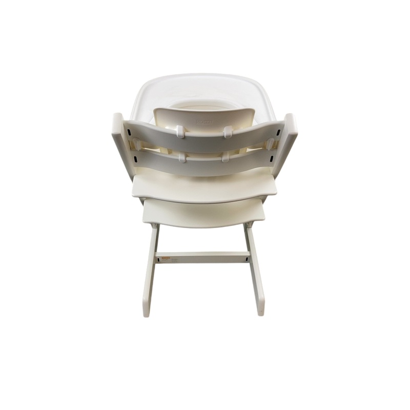 Stokke Tripp Trapp High Chair with Baby Set and Tray, White, White