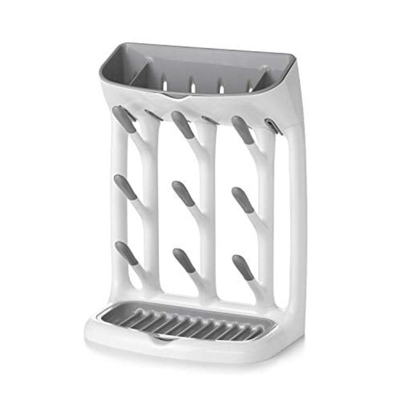 OXO Tot Space Saving Drying Rack, White/Grey