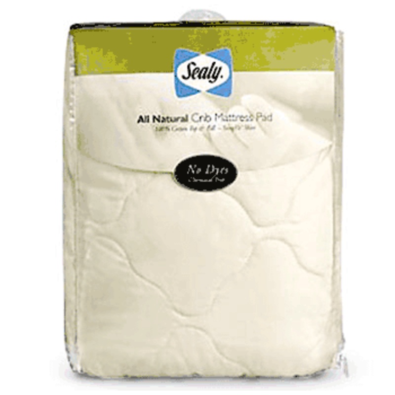 Sealy Quilted Natural Crib Mattress Pad
