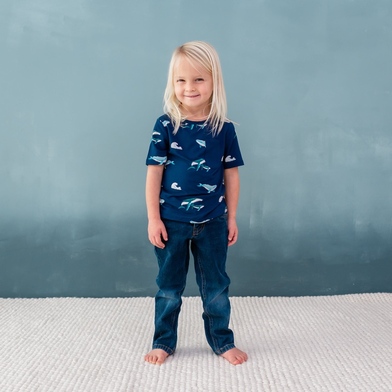 Toddler Crew Neck Tee in Humpback