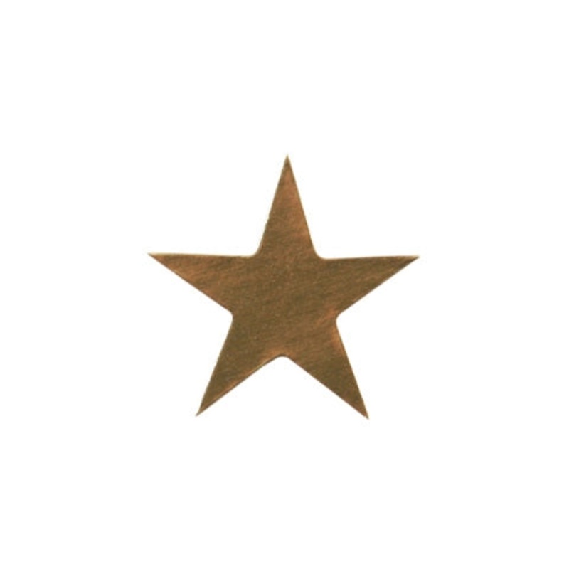 1/2″ Gold (250) Presto-Stick Foil Star Stickers