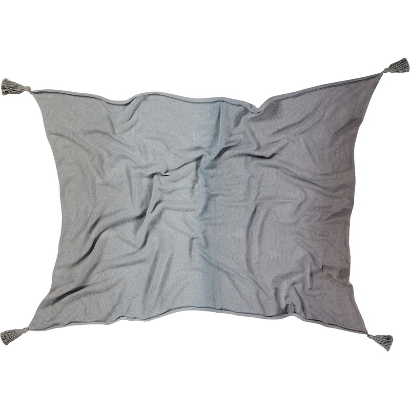 Lorena Canals Ombr Baby Blanket – Grey (3′ 3″ x 4′)