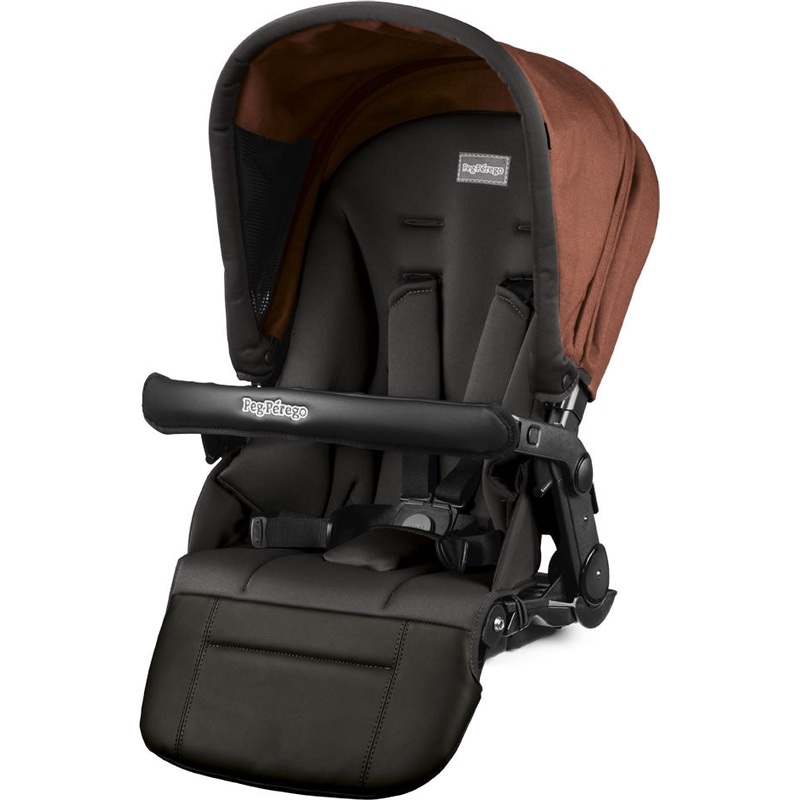 Peg Perego Pop-Up Seat for Team, Duette & Triplette Strollers – Terracotta