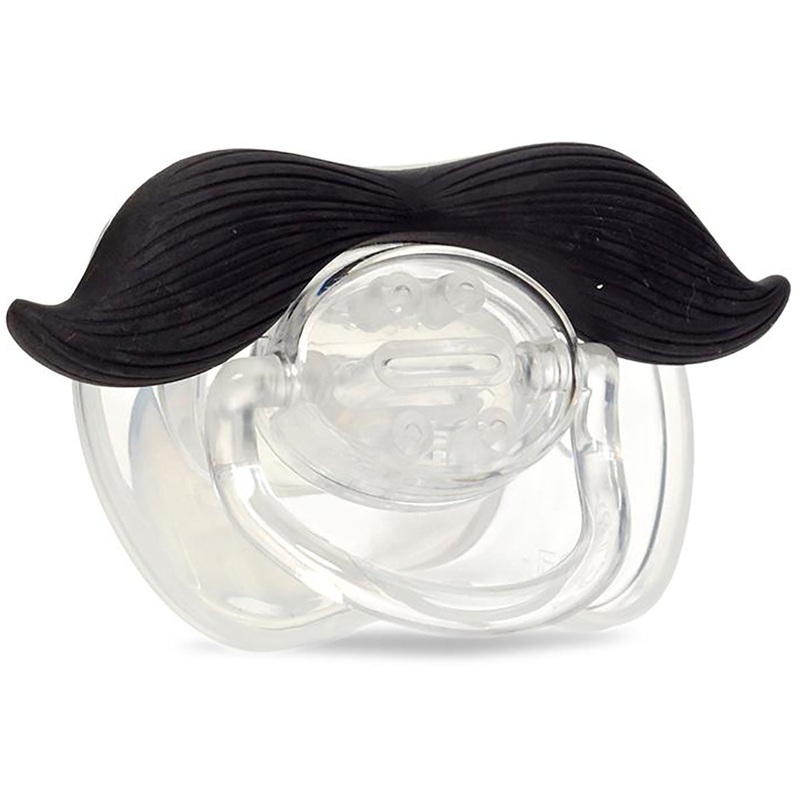 Hipsterkid The Gentleman Mustache Pacifier – Black