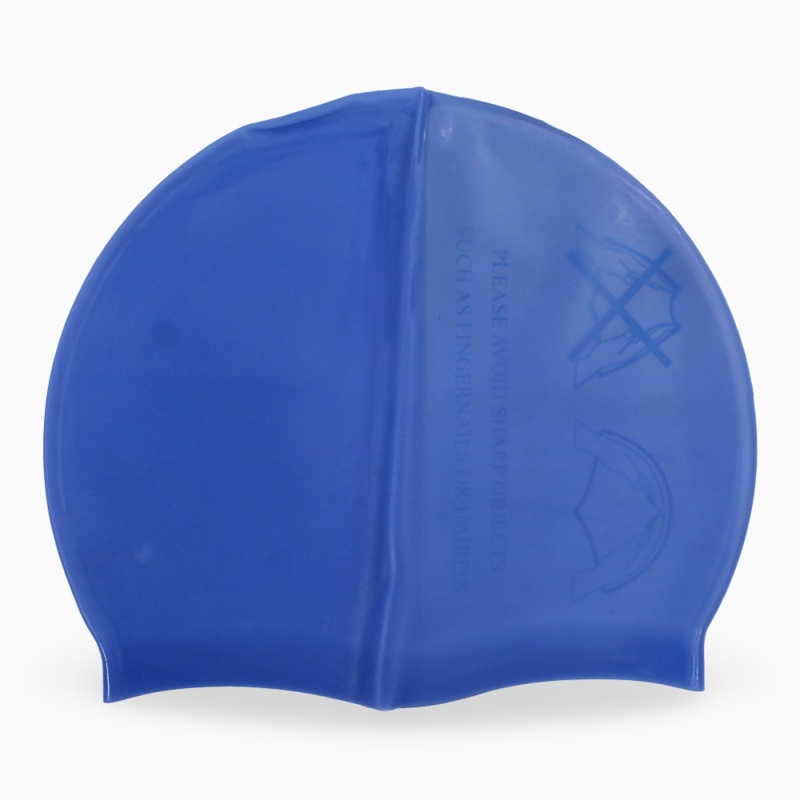 Silicone Swim Cap for Kids  Blue