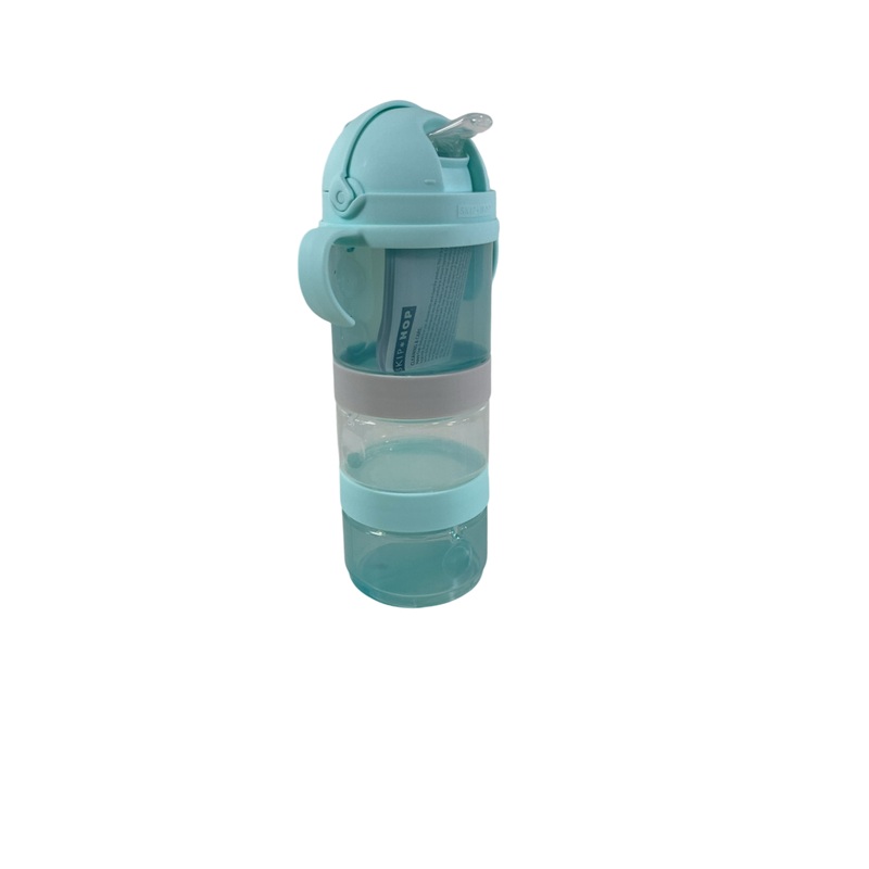 Skip Hop Straw and Snack Cup, Teal/Gray