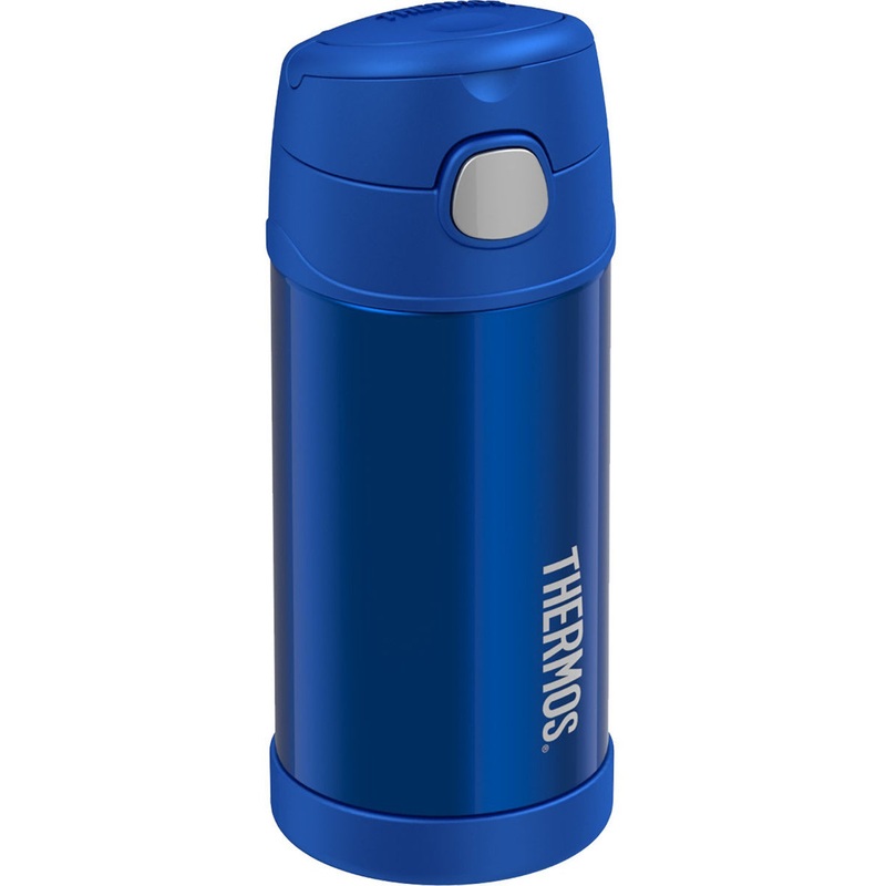 Thermos FUNtainer Vacuum Insulated Stainless Steel Straw Water Bottle 12oz – Blue