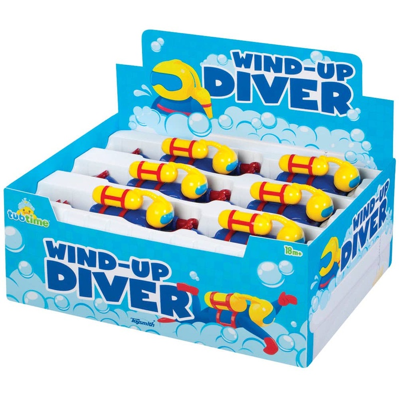 Toysmith 7.5″ Wind Up Diver, Bath, Pool, Beach
