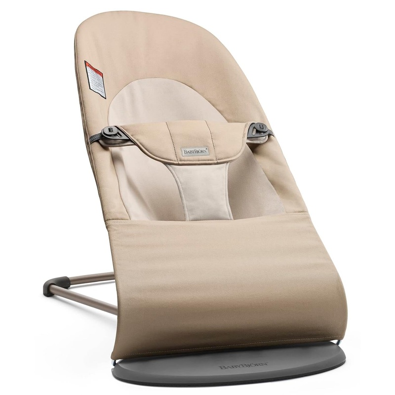 BabyBjorn Bouncer Balance, Dark Gray Frame, Khaki/Beige