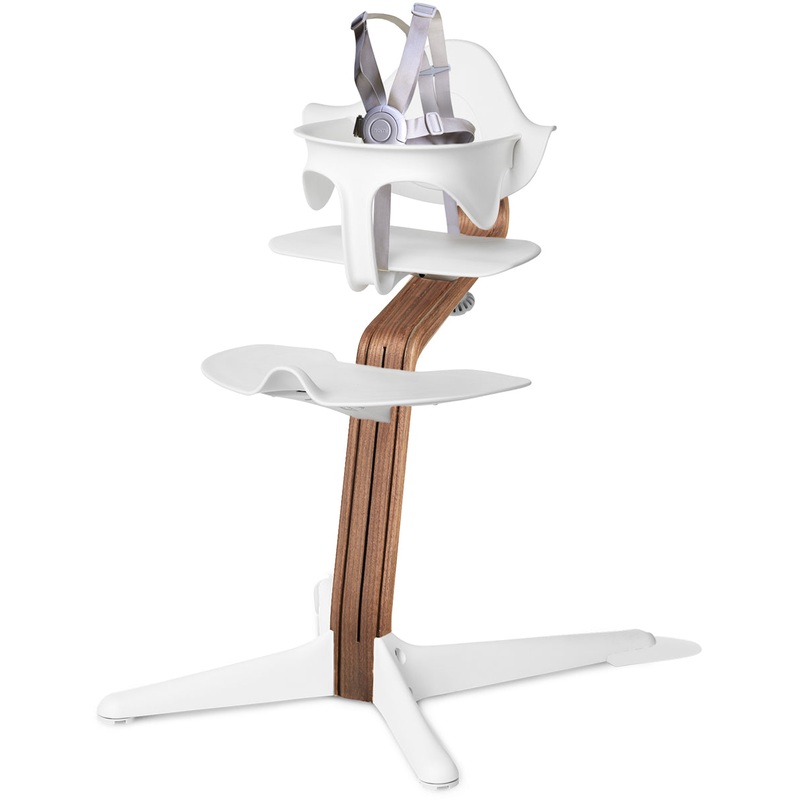Nomi Highchair – White/Walnut