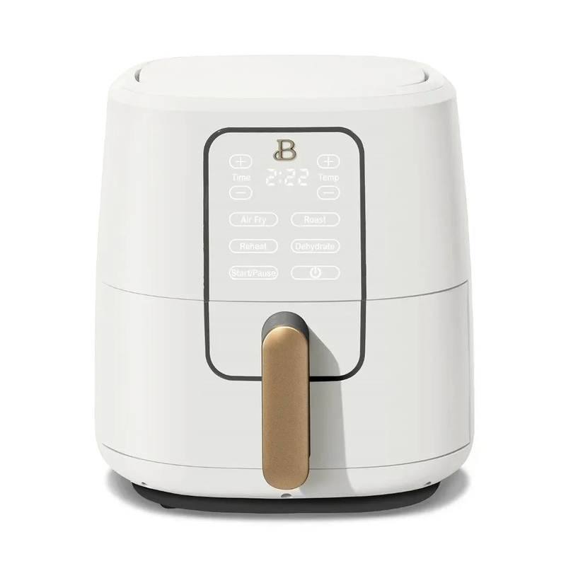 6 Qt Air Fryer with TurboCrisp Technology and Touch-Activated Display, White Icing by Drew Barrymore