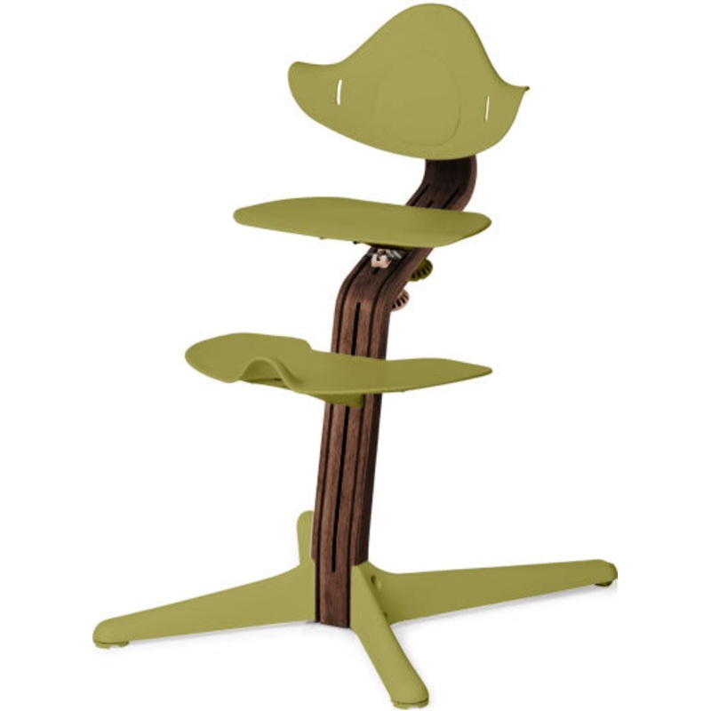 Nomi High Chair – Premium Walnut / Lime