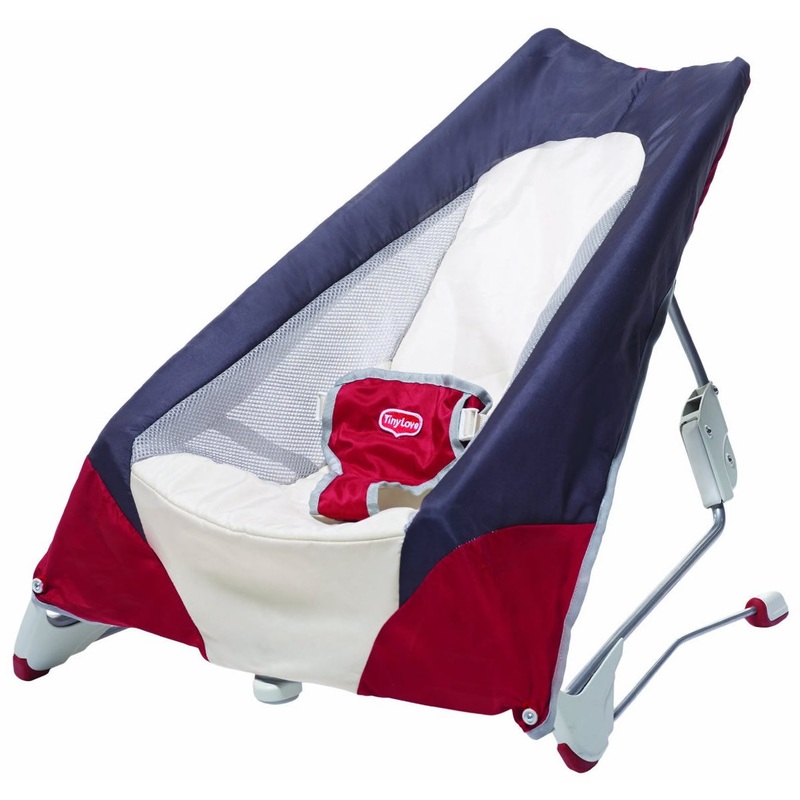 Tiny Love Take Along Baby Bouncer, Grey/Red