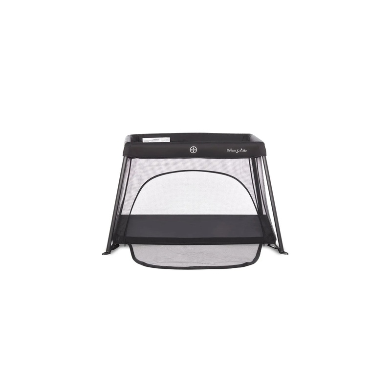 Travel Light Playard with Mesh Zipper Door, Black