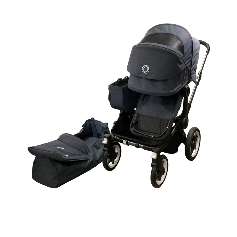 Bugaboo Donkey 5 Mono Stroller, 2022, Graphite, Stormy Blue, Stormy Blue