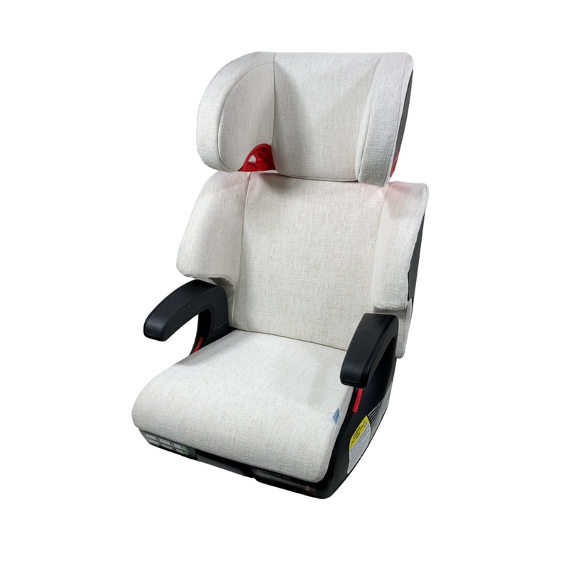 Clek Oobr High Back Belt Positioning Booster, 2023, Marshmallow