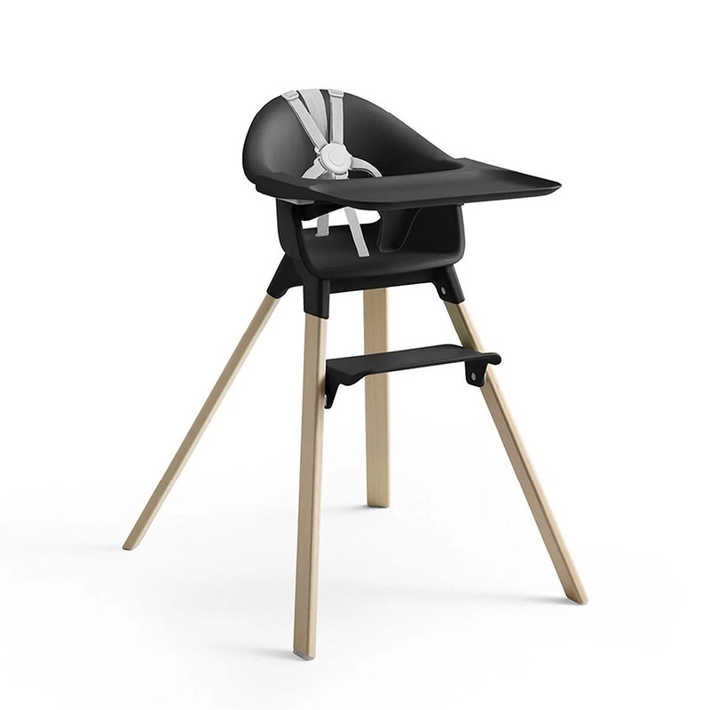 Clikk High Chair – Black Natural