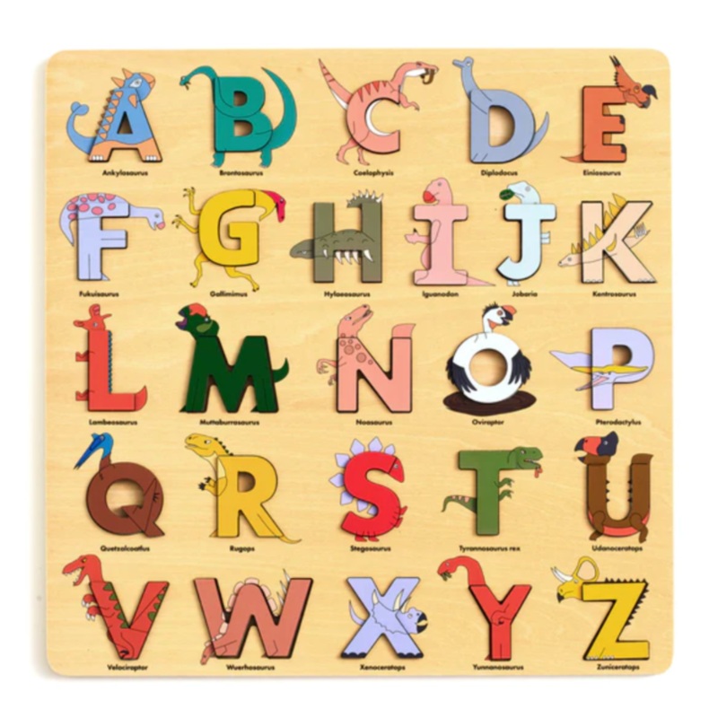 Dino Wooden Alphabet Puzzle
