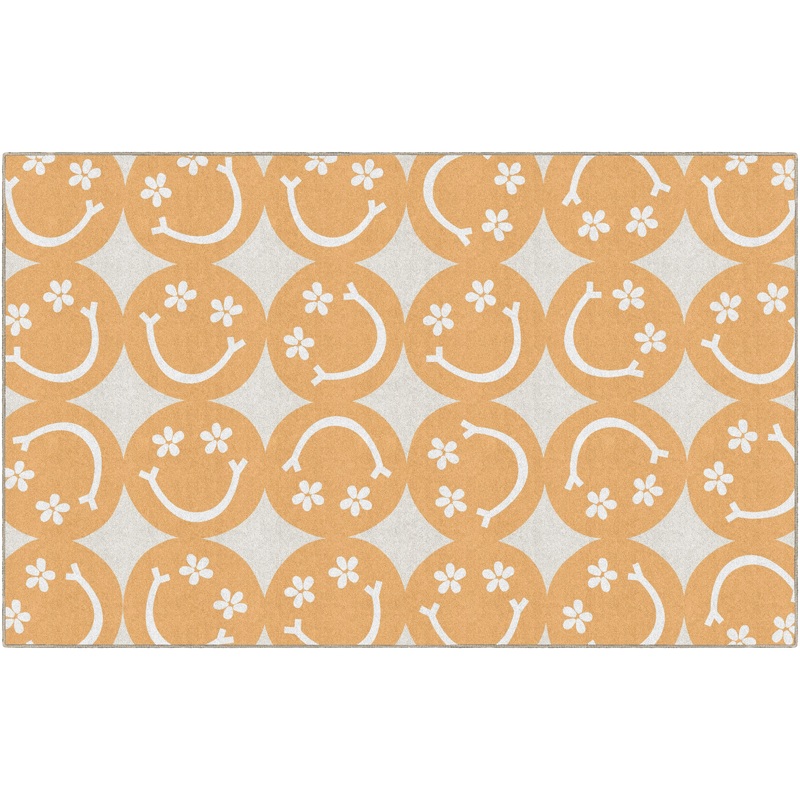 Good Vibes Large Happy Faces Rug By Schoolgirl Style