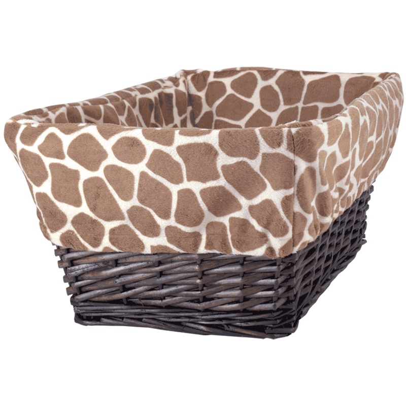 Lambs & Ivy Peek A Boo Jungle Basket with Liner