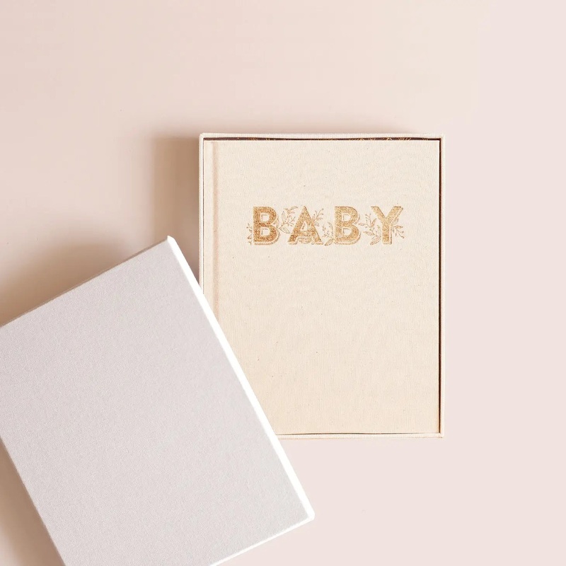 Mini Boxed Baby Book – Oatmeal