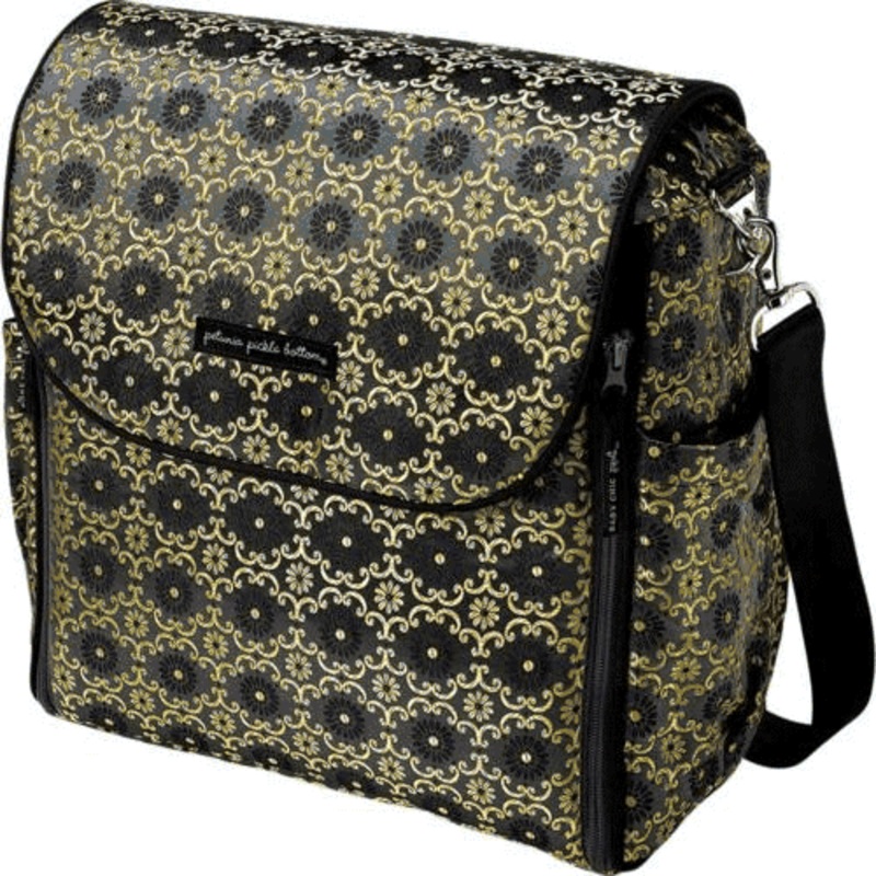 Petunia Pickle Bottom Boxy Backpack Diaper Bag Yellow Aster Roll