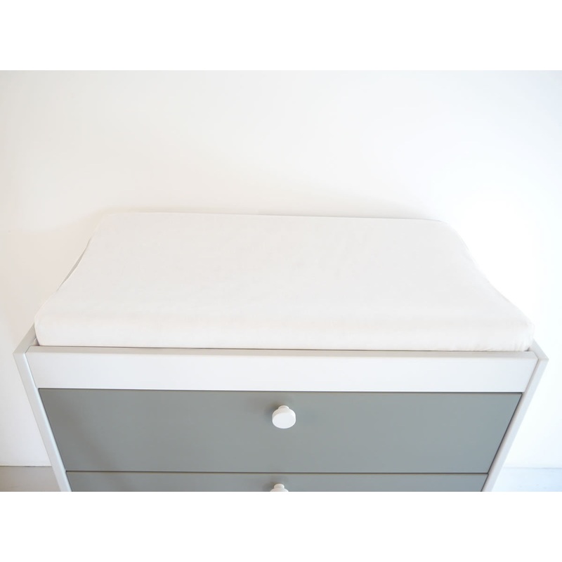 Spot On Square Organic Changing Pad Cover – White