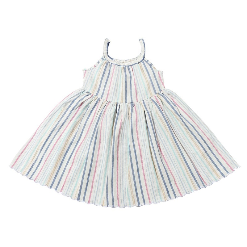 Stella Dress – Pink & Blue Multi Stripe