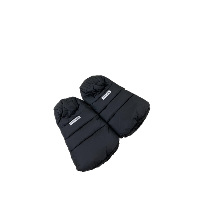 7 A.M. Enfant WarmMuffs, Black Plush
