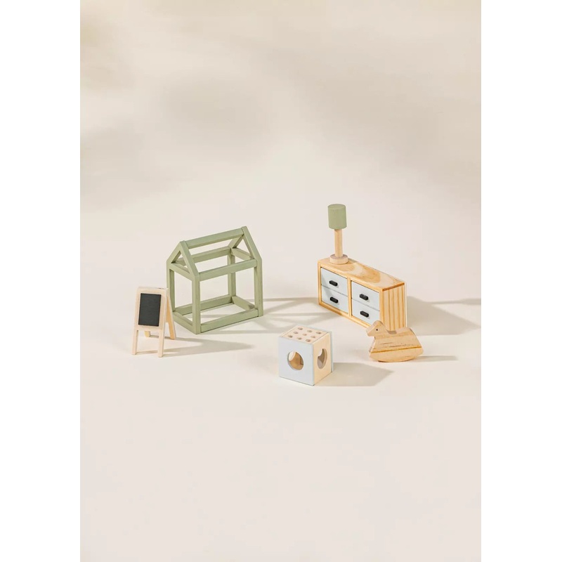 Coco Village Wooden Doll House Kids Room Furniture & Accessories