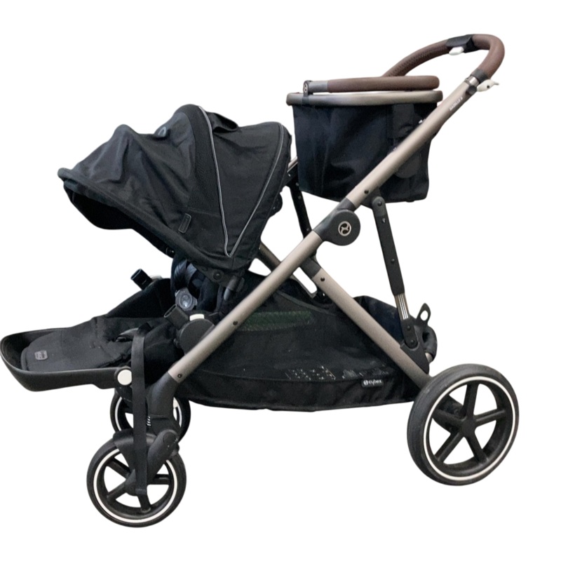 Cybex Gazelle S Modular Stroller, 2024, Moon Black, Taupe Frame