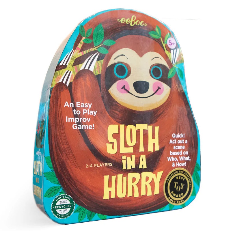 eeBoo Sloth In A Hurry: An Easy To Play Improv Game
