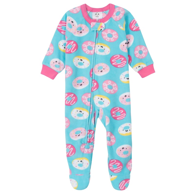 Gerber Baby Girls Donuts Fleece Pajamas
