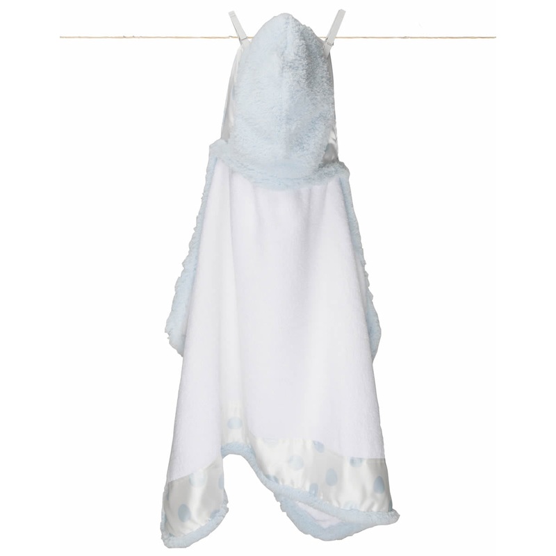 Little Giraffe New Dot Towel in Blue