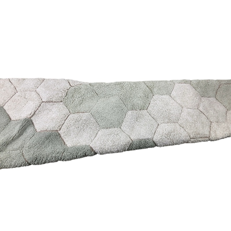 Lorena Canals Washable Rug Round Honeycomb, Blue Sage