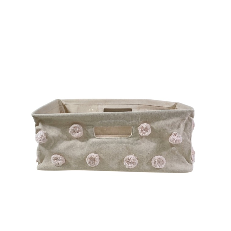 Pehr Hide Away Basket, Blush, Small