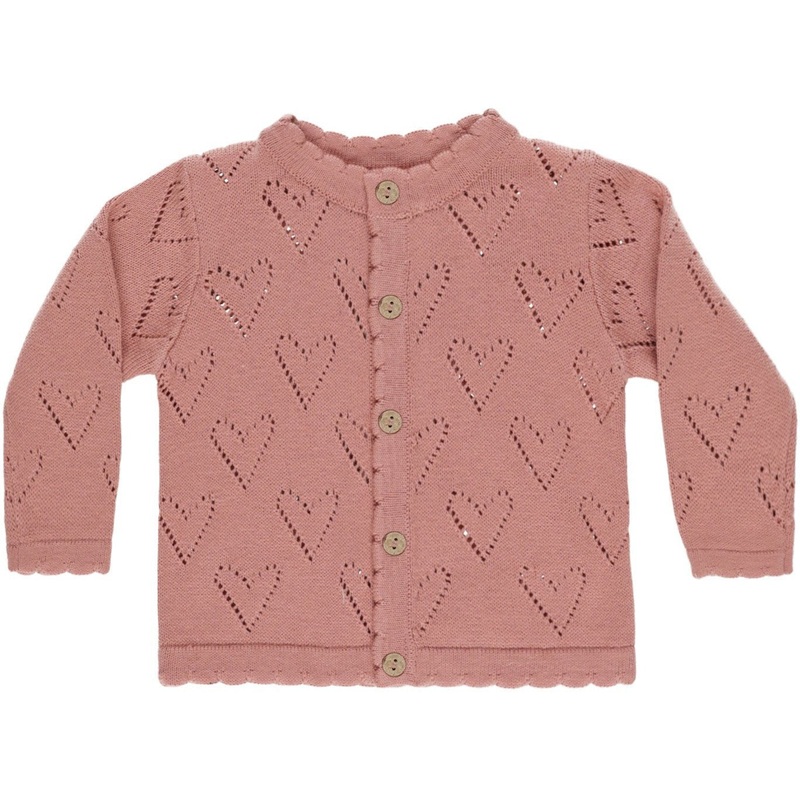 Quincy Mae Knit Cardigan || Lipstick