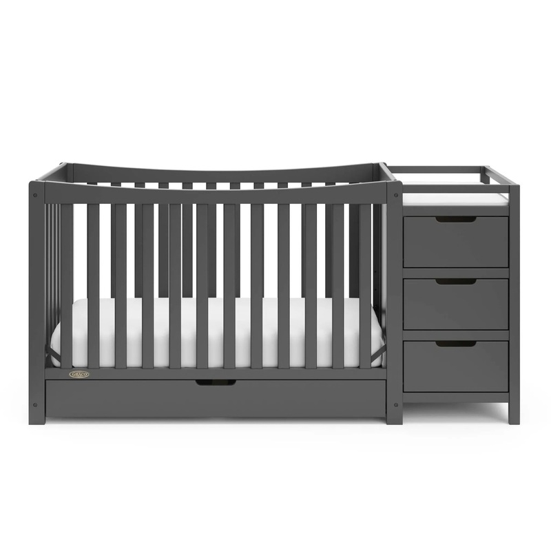 Remi 4-in-1 Convertible Crib and Changer – Gray